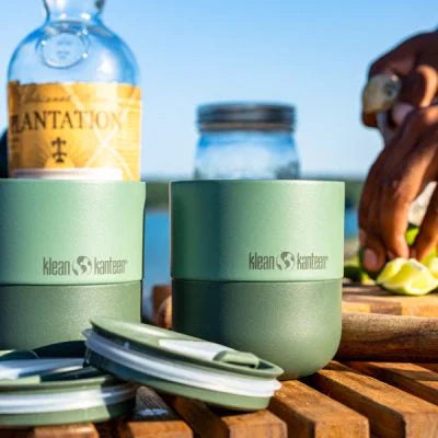 כוס תרמית Klean Kanteen Rise 280 מ"ל כסופה עם שפה דקה, פלדת אל חלד 18/8, מתאימה לשתייה חמה וקרה