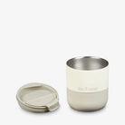 כוס תרמית Klean Kanteen Rise 280 מ"ל לבנה, מכסה מורם לניקוי קל, פלדת אל חלד 18/8, בידוד Climate Lock