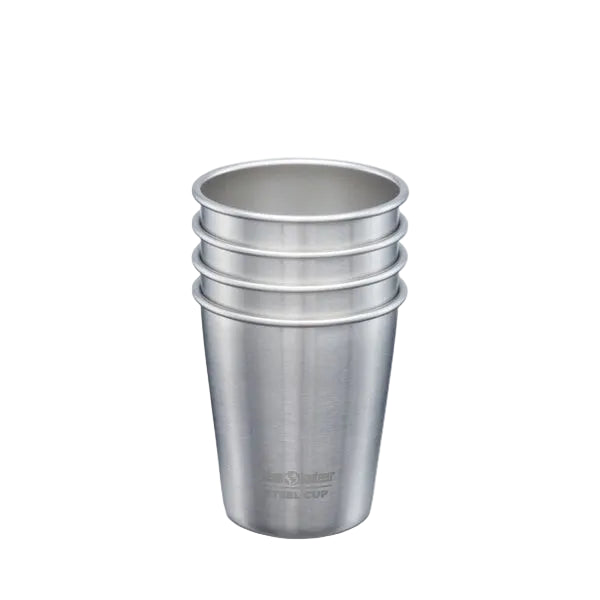 סט ארבע כוסות נירוסטה Klean Kanteen בנפח 296 מיליליטר מפלדת אל חלד 18/8 לקמפינג טיולים ושימוש יומיומי