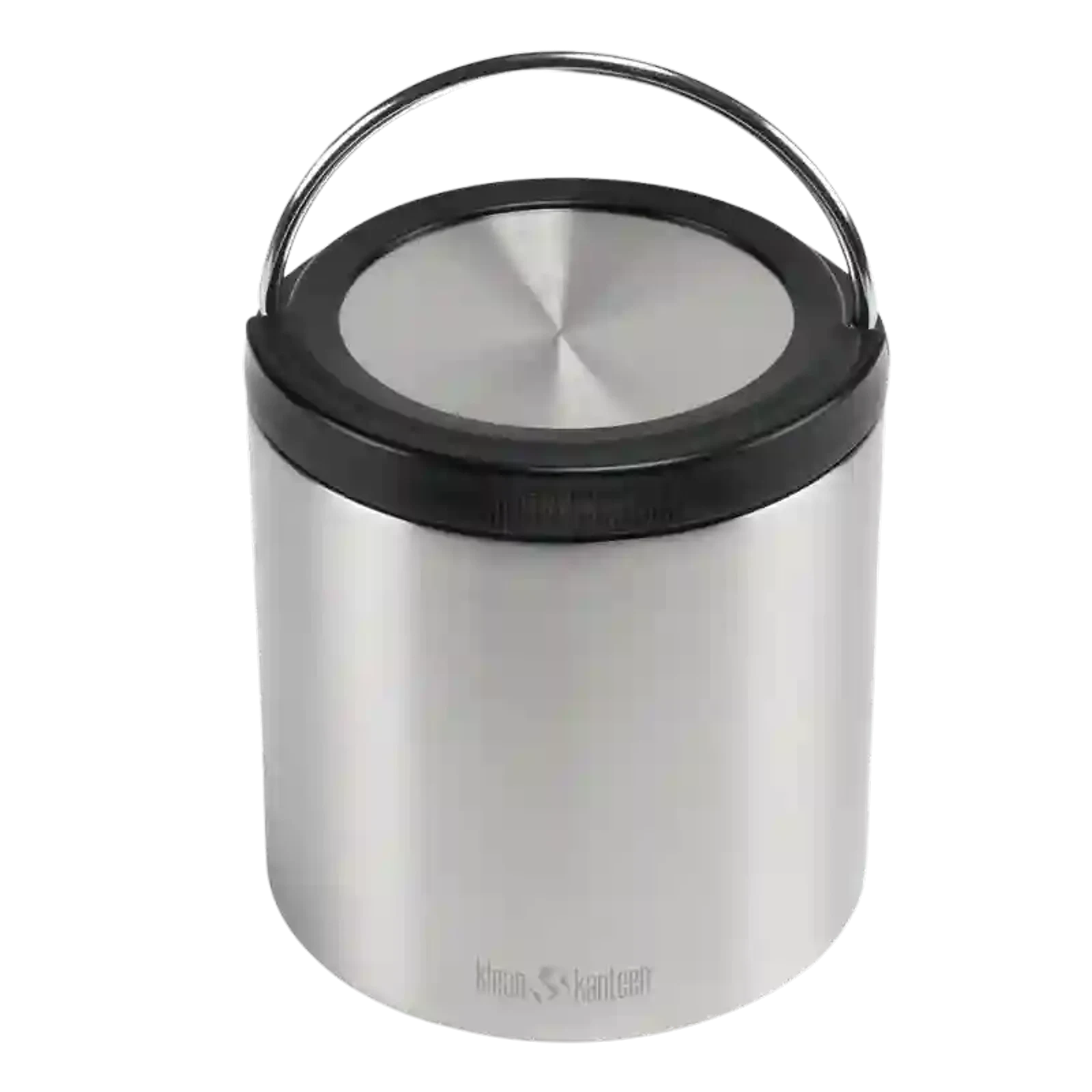 מיכל מזון תרמי Klean Kanteen TKCanister 946 מ"ל מנירוסטה 18/8 עם בידוד ואקום כפול, צבע כסף, מבט מלפנים
