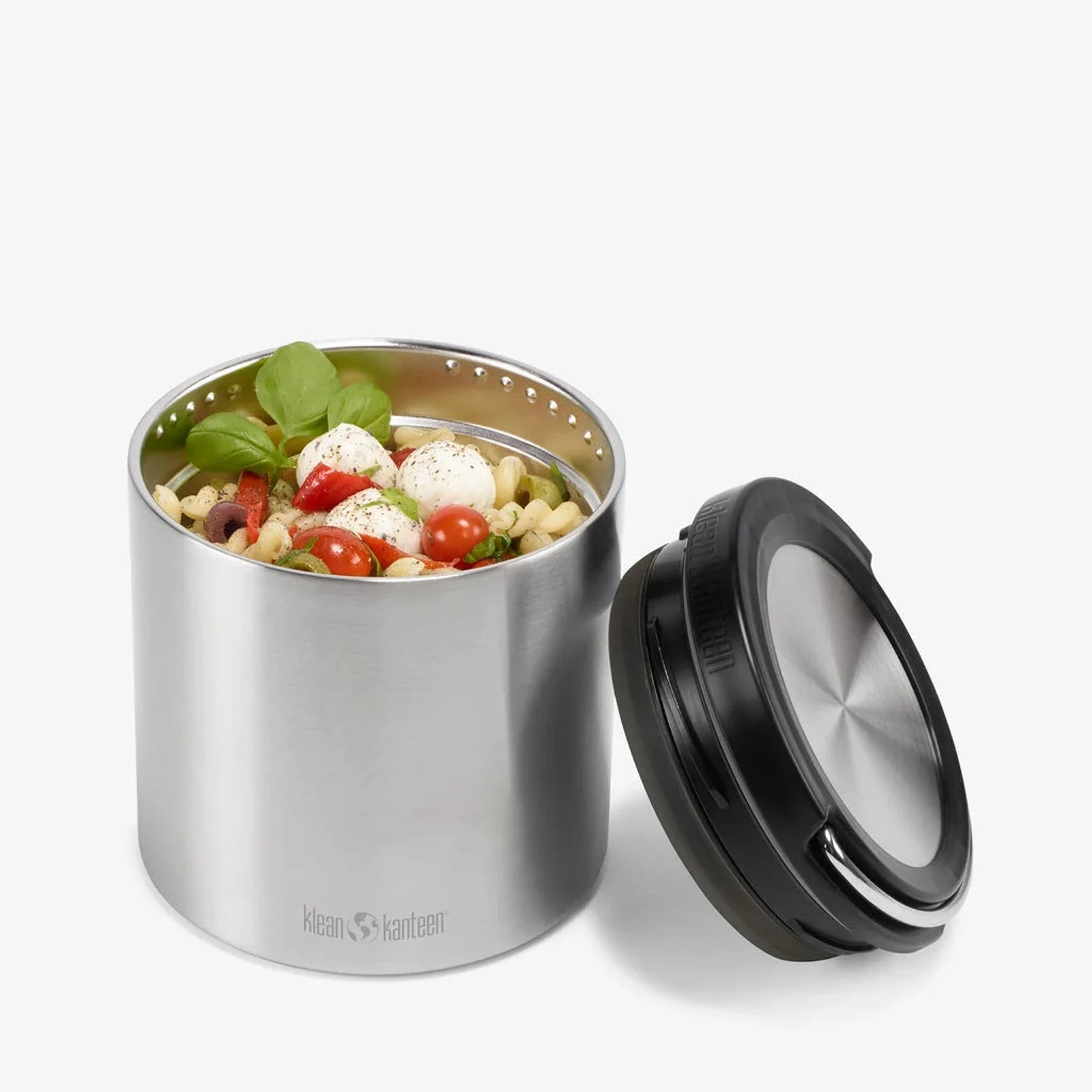 מיכל מזון תרמי Klean Kanteen TKCanister 946 מ"ל פתוח עם פסטה ומזון, נירוסטה איכותית ניתנת לשטיפה במדיח