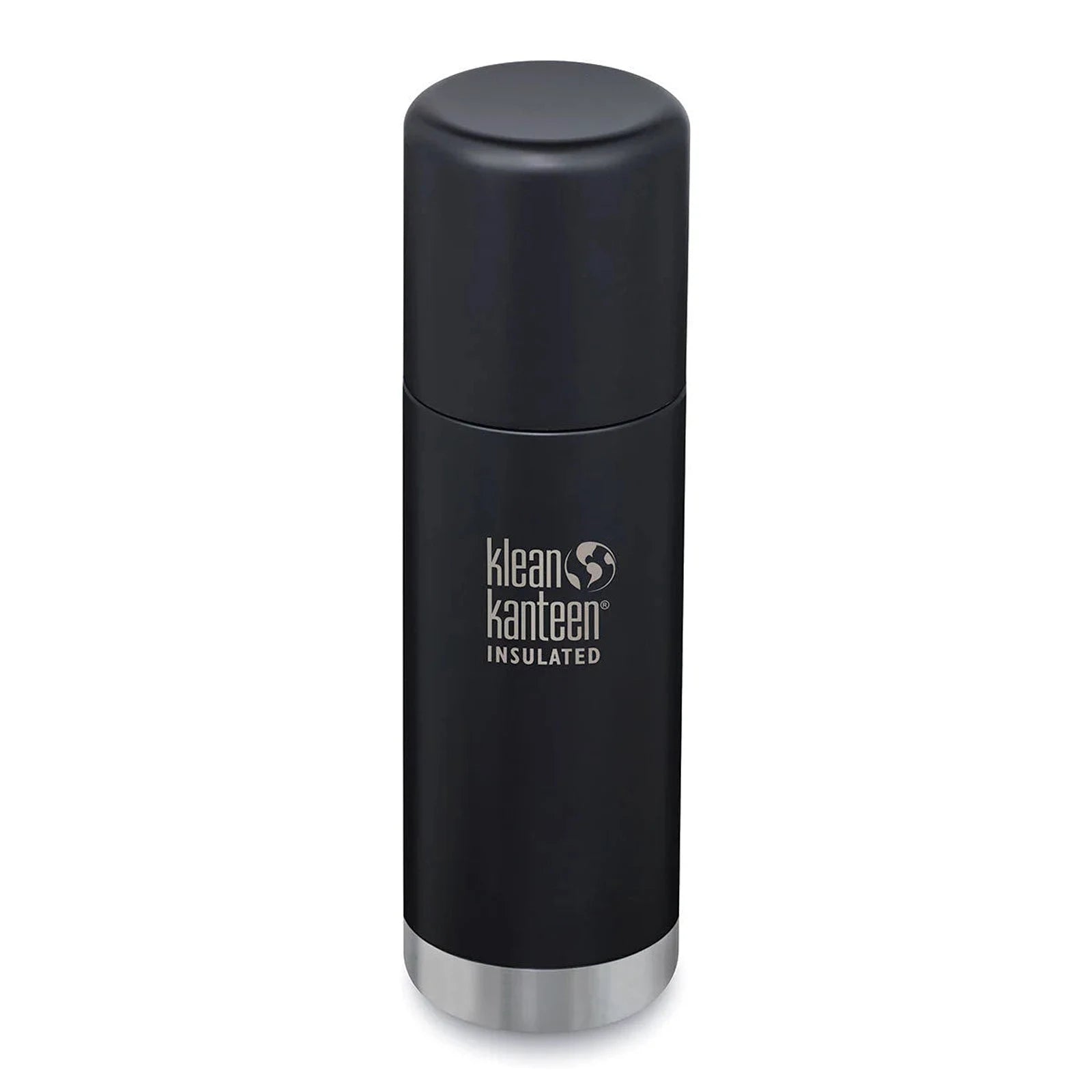 תרמוס Klean Kanteen TKPro 500 מ"ל שחור מט, שומר חום 25 שעות וקור 75 שעות, מבט מלפנים