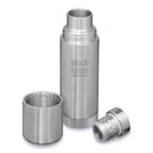 תרמוס Klean Kanteen TKPro 500 מ"ל נירוסטה כסוף, בידוד ואקום, עם כוס ומכסה מפורקים