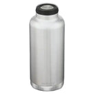 תרמוס מבודד Klean Kanteen TKWide 64oz 1900 מ״ל בצבע כסף עם מכסה Loop - מבט קדמי