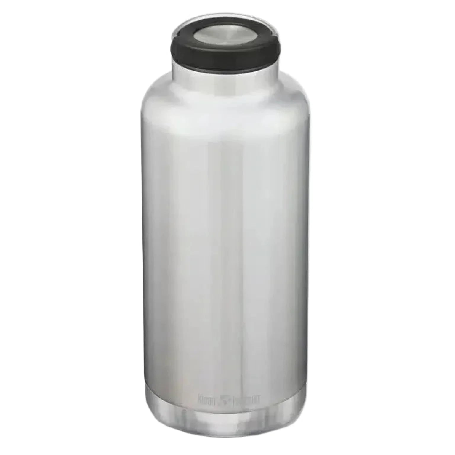 תרמוס מבודד Klean Kanteen TKWide 64oz 1900 מ״ל בצבע כסף עם מכסה Loop - מבט קדמי