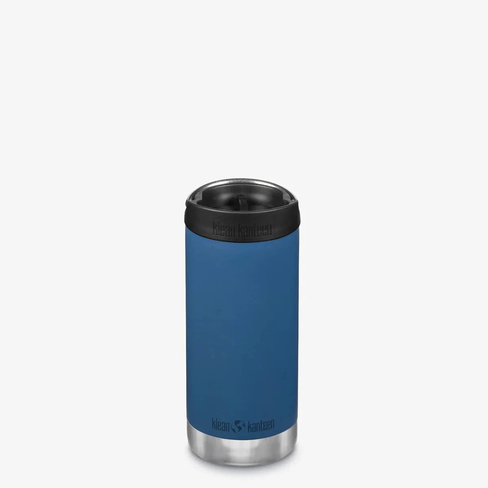 תרמוס קפה מבודד Klean Kanteen TKWide Cafe Cap 355 מ״ל בצבע כחול - מבט קדמי