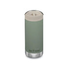 תרמוס קפה מבודד Klean Kanteen TKWide Cafe Cap 355 מ״ל בצבע ירוק - מבט קדמי