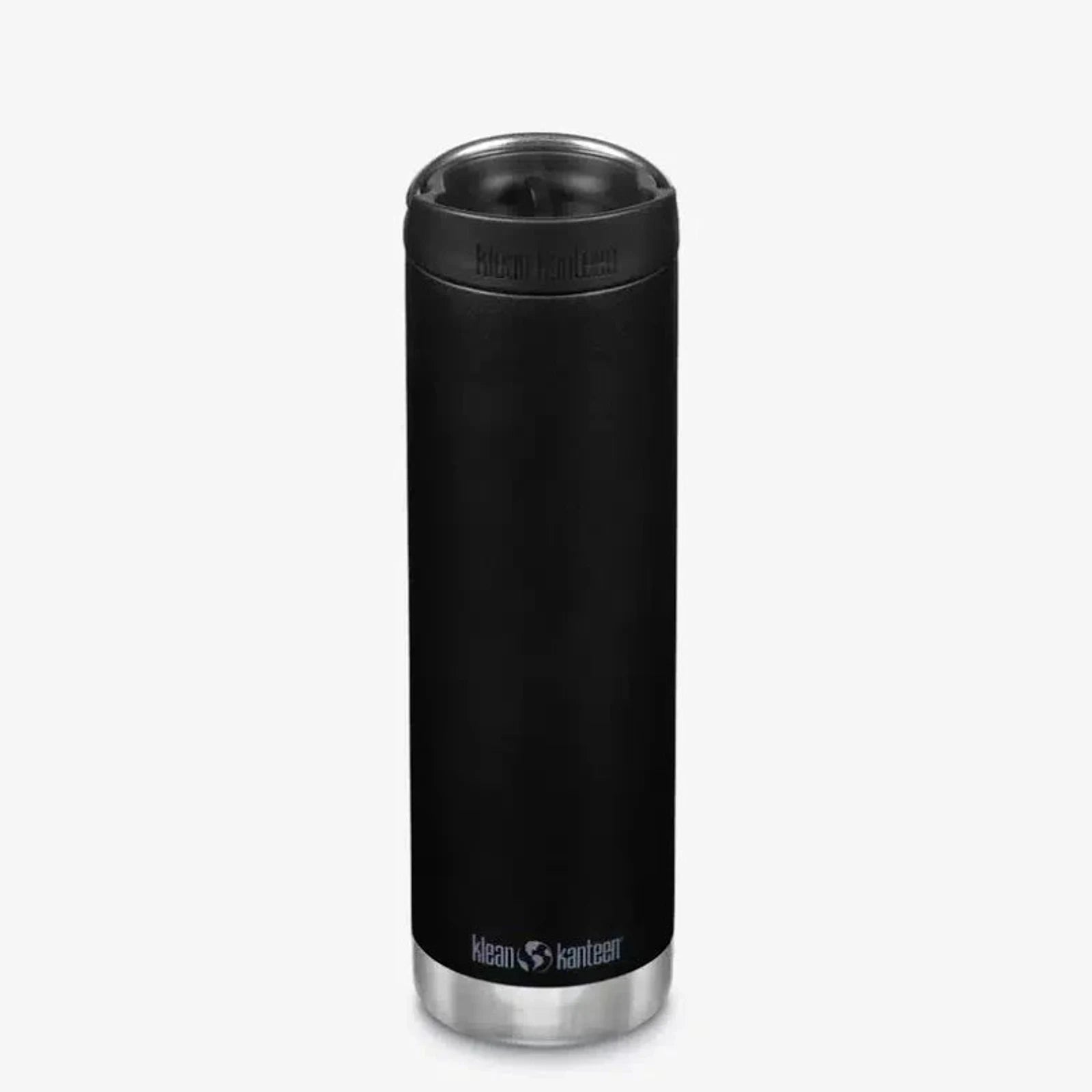 תרמוס קפה מבודד Klean Kanteen TKWide Cafe Cap 592 מ״ל בצבע שחור - מבט קדמי