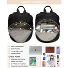 תיק גב נשי ללפטופ LOVEVOOK Fashion Travel עם נפח גדול ותא ראשי מרווח לספרים A4 מחשב נייד וטאבלט