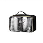 תיק קוסמטיקה שקוף עמיד למים הנלווה לתיק גב LOVEVOOK Urban Voyage 35L, להפרדה בין רטוב ליבש