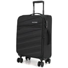 מזוודת בד טרולי 20 אינץ' MARCO POLO STRATUS בצבע שחור לעלייה למטוס