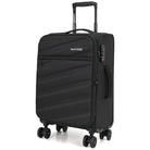 מזוודת בד טרולי 20 אינץ' MARCO POLO STRATUS בצבע שחור לעלייה למטוס