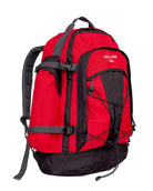 תרמיל טיולים מקצועי 60 ליטר Outdoor Revolution AirFlow בצבע אדום, עם מערכת גב מאווררת אורתופדית, מבט מלפנים