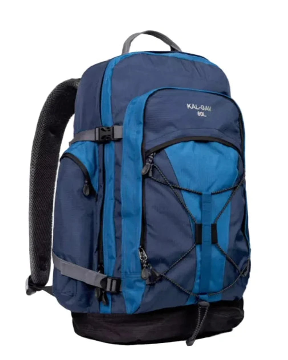 תיק גב טיולים Outdoor Revolution AirFlow 80L בצבע כחול, מערכת גב אורטופדית מאווררת, מבט מלפנים