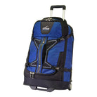 דאפל על גלגלים Outdoor Revolution Base Camp PRO 1200D בצבע כחול עם הידית הטלסקופית פתוחה, מבט קדמי