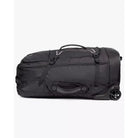 תיק דאפל Outdoor Revolution Base Camp PRO 1200D במבט צד אופקי עם גלגלי PU שקטים ורגלית קשיחה תחתונה