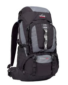 תיק טיולים 45 ליטר Outdoor Revolution דגם Cygni בצבע שחור, עשוי פוליאסטר 200D עמיד במים עם שלדת אלומיניום, מבט מלפנים