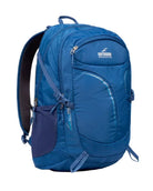 תרמיל יום עם גב רשת אורטופדי Outdoor Revolution Makalu 28 ליטר בצבע כחול, מבט קדמי, כיסי רשת לבקבוקים בצדדים
