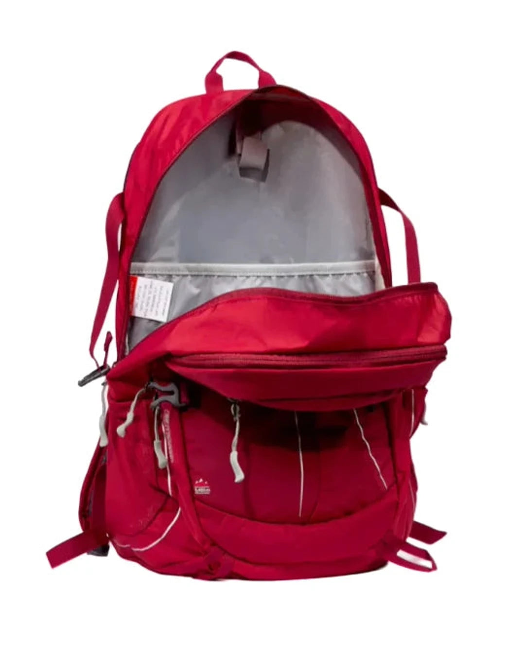 תרמיל גב Outdoor Revolution Makalu 28 ליטר אדום עם רוכסן היקפי פתוח ותא ראשי גישה מלאה