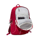 תרמיל יום Outdoor Revolution Makalu 28 ליטר בצבע אדום, תא ראשי פתוח עם כיס מדיה מרופד ורוכסן פנימי