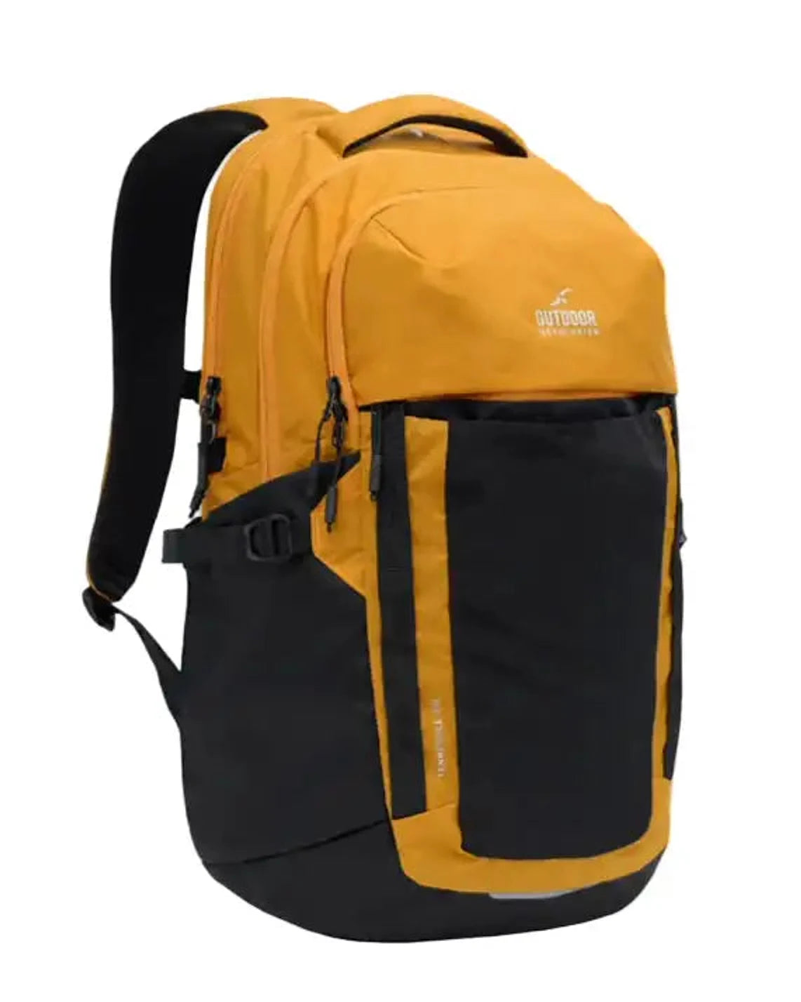 תרמיל יום Outdoor Revolution Tennessee 30L בצבע צהוב כאמל עם תא ללפטופ, מבט מלפנים