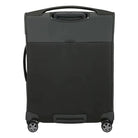 מזוודה טרולי עליה למטוס Samsonite Dlite 20 אינץ בצבע שחור מבט מאחור עם ידית נשיאה ממוסגרת
