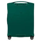 מזוודה טרולי עליה למטוס Samsonite Dlite 20 אינץ בצבע ירוק מבט מאחור עם ידית נשיאה עליונה