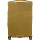 מזוודת בד Samsonite D'lite Spinner 78cm בצבע צהוב כאמל - מבט אחורי עם ידיות נשיאה עליונה וצידית
