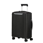 מזוודת טרולי עלייה למטוס Samsonite Upscape עשויה מחומר פוליפרופילן חזק וקל - מבט קדמי בצבע שחור