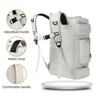 תיק עליה SanTiaoRen SkyPack 42L בצבע אפור, הדגשת אבזם מתכוונן, רצועות כתף מרופדות וידית נשיאה נוחה