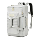 תיק עליה למטוס SanTiaoRen SkyPack 42L בצבע אפור במצב נשיאה אופקית כתיק דאפל, נשיאה רב תכליתית
