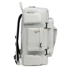 תיק עליה SanTiaoRen SkyPack 42L בצבע אפור עם תאי צד מרובי רוכסנים ואבזמי הידוק לדחיסת תכולה