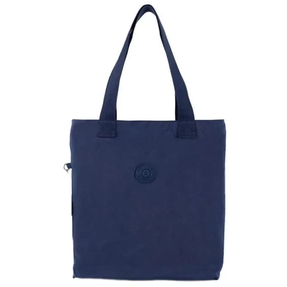 תיק נשיאה יומיומי לעבודה וללימודים SEEINGLY Tote Bag בצבע נייבי, בד פרשוט עמיד למים, מבט מלפנים