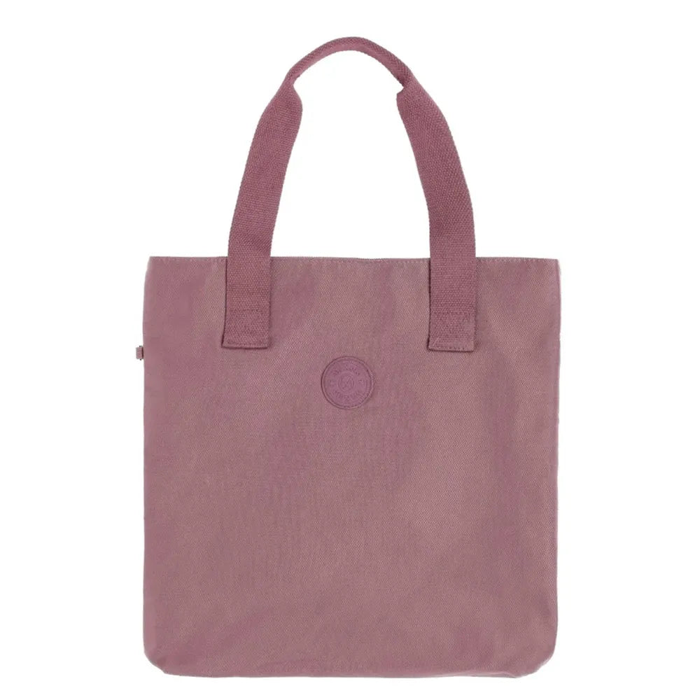 תיק נשיאה יומיומי לעבודה וללימודים SEEINGLY Tote Bag בצבע ורוד עתיק, בד פרשוט עמיד למים, מבט קדמי