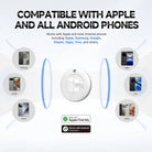 תג MiTag תואם לכל מכשירי האייפון ואנדרואיד כולל Samsung, Google, Xiaomi, Oppo ו-Vivo