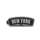 פאצ טקטי NEW YORK של SOLO New York ברקמה לבנה ואפורה המצורף לתיק הגב ALTITUDE בסקוץ צבאי