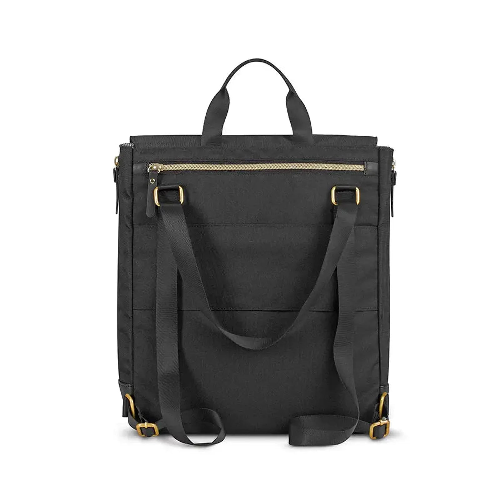 תיק גב SOLO New York Austin Hybrid Tote היברידי 3 ב-1, מבט אחורי עם רצועות כתפיים מרופדות