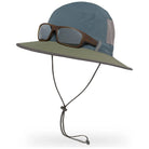 כובע דלי Brushline Bucket כחול - עם משקפי שמש נתונים בפאנל