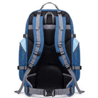 תרמיל גב Swiss Alpin AeroVent 90 ליטר מערכת גב מאווררת, רצועות כתף מרופדות ורצועת מותן, מבט מאחור