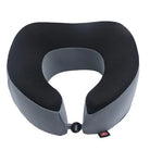 כרית צוואר ארגונומית SWISS Memory Foam לטיסות ונסיעות ארוכות, תמיכה מלאה בצוואר, מבט קדמי