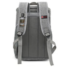 תיק גב צידנית SWISS Snow 30 ליטר, גב רשת ארגונומי עם רצועות מתכווננות, מבט אחורי, אפור