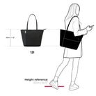 תרשים מידות של תיק נשיאה SwissDigital TOTE SD-880 בנפח שנים עשר ליטר וגובה שלושים סנטימטר