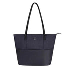 תיק נשיאה אלגנטי SwissDigital TOTE SD-880 בצבע אפור כהה עם ידיות נשיאה ארוכות, מבט חזיתי ישר