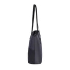 תיק נשיאה SwissDigital TOTE SD-880 אפור כהה עם עומק ארבע עשרה סנטימטר וידיות נשיאה מחוזקות, מבט מהצד