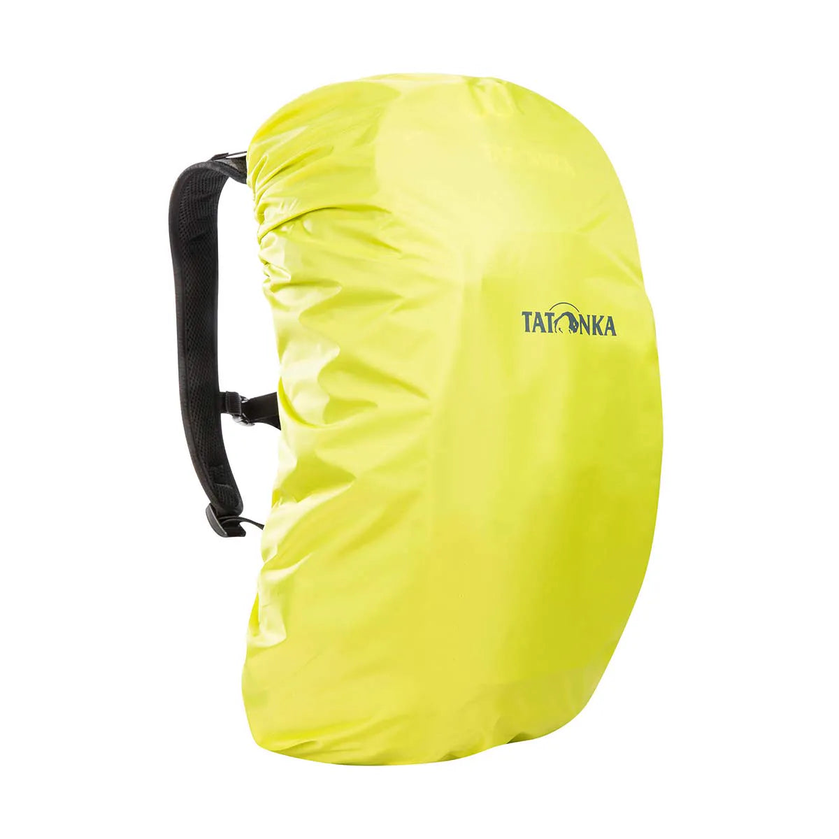 תרמיל רכיבה TATONKA MTB 14 עם כיסוי גשם צהוב זוהר פרוס, להגנה בכל תנאי מזג אוויר על השטח