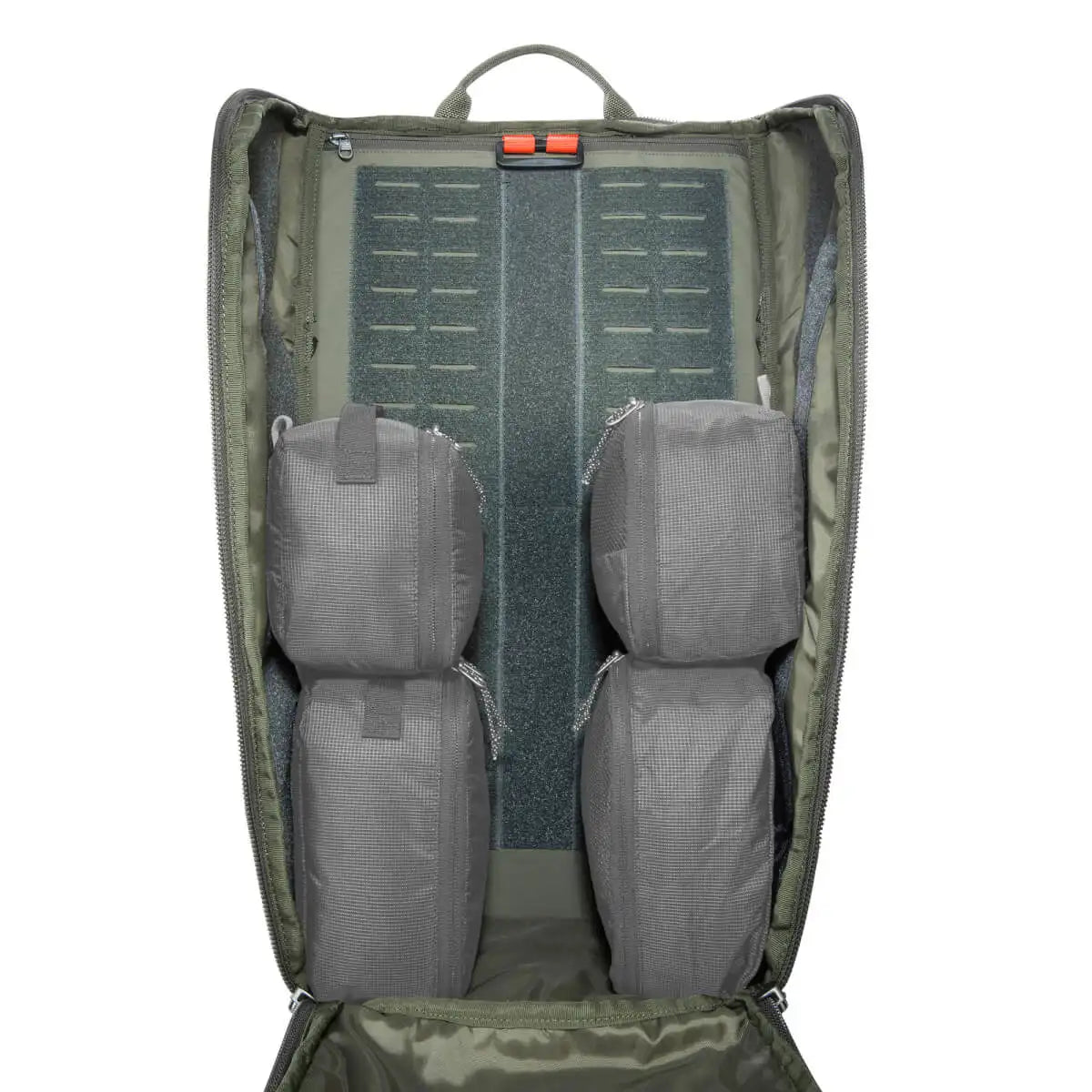 תרמיל יום טקטי Tatonka EDC Pack 30 BC בצבע זית עם פאוצ׳ים פנימיים מחוברים לפאנל MOLLE הפנימי