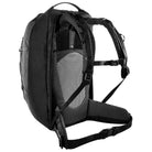 תרמיל נסיעות TATONKA Great Escape 60+15 - בצבע שחור - מבט צד על מערכת הנשיאה Frame Comfort Light וחגורת המותניים