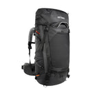 תרמיל טיולים TATONKA Pyrox 45+10 בצבע שחור, נפח 55 ליטר עם מערכת Frame Comfort Light, מבט בזווית