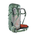 תרמיל גב לטרקים TATONKA Pyrox 45+10 בצבע ירוק, מערכת גב מאווררת Frame Comfort Light עם רתמת כתפיים