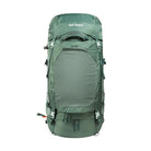 תרמיל גב לטרקים TATONKA Pyrox 45+10 בצבע ירוק, נפח 55 ליטר עם אריג Eco 420 Nylon HD, מבט מלפנים